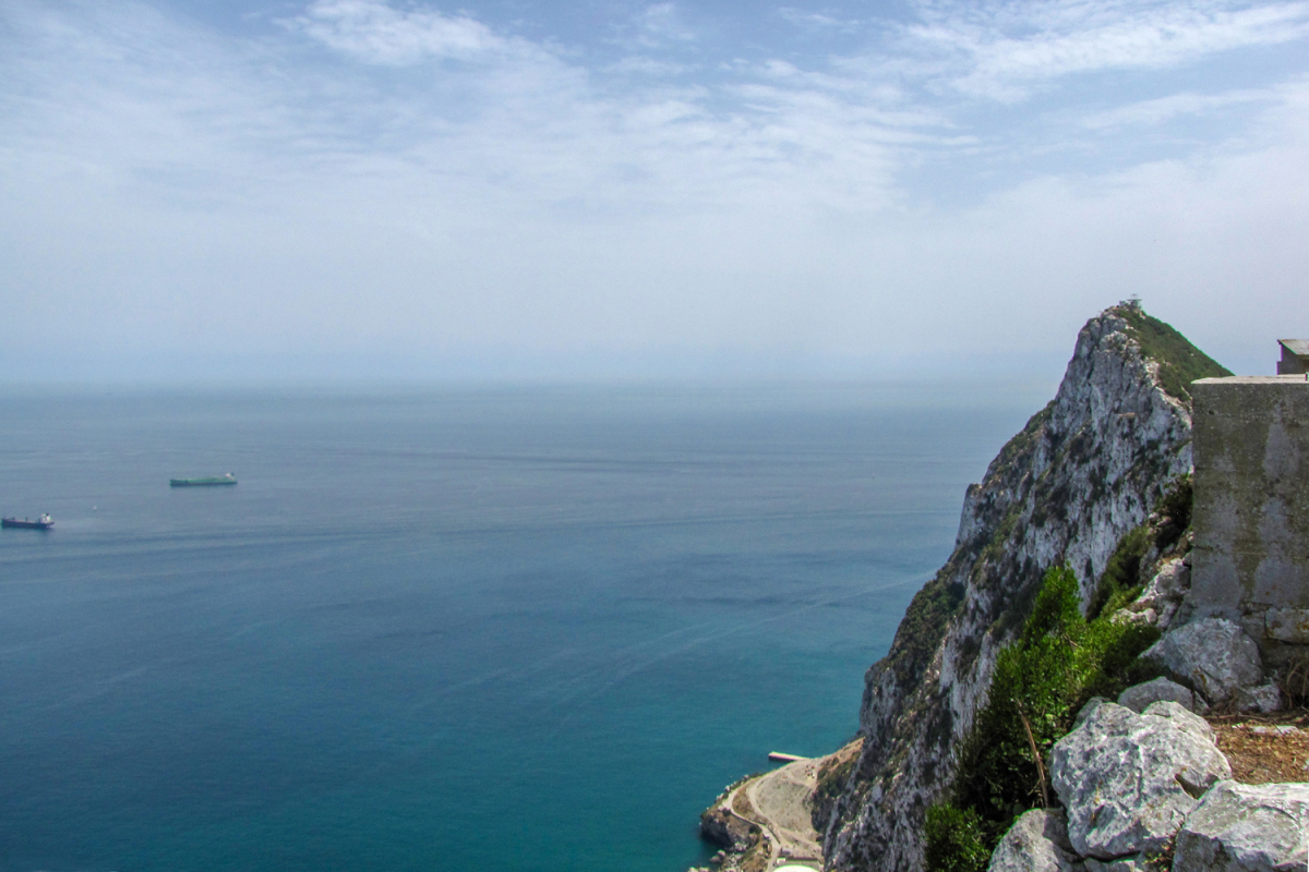 Gibraltár, skala, more