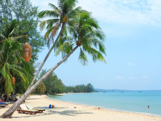 Coco beach, pláž, palma, exotika, Phu Quoc ostrov, Vietnam