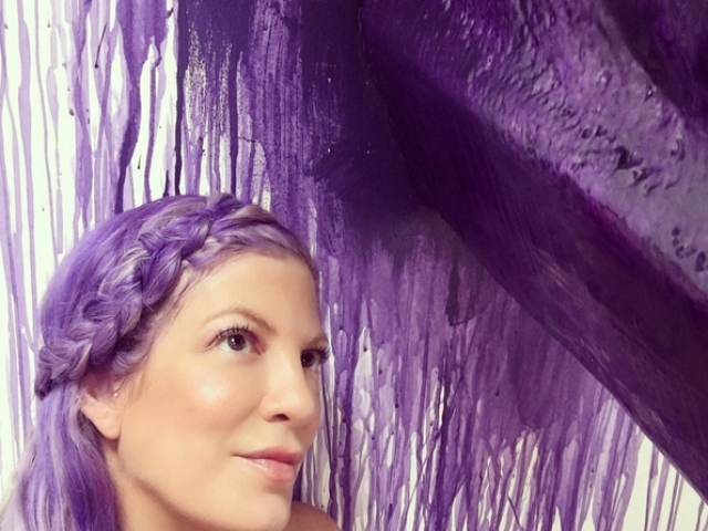 Herečka Tori Spelling na zábere z Instagramu. 