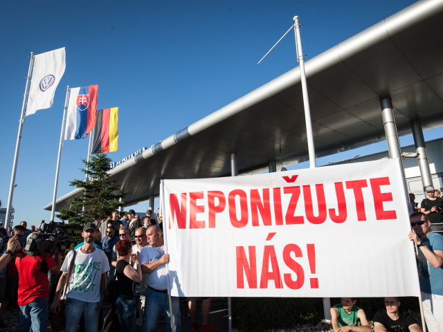 volkswagen,  protest, štrajk,