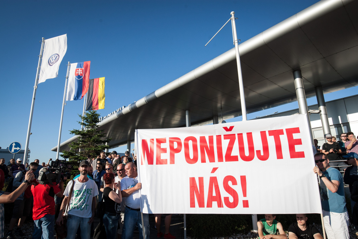 volkswagen,  protest, štrajk,