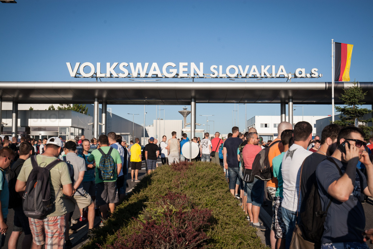 volkswagen,  protest, štrajk,