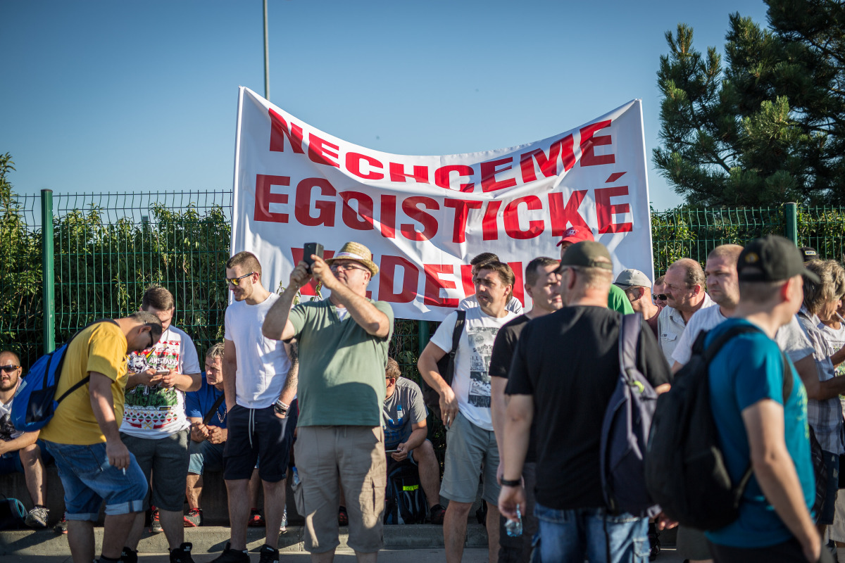 volkswagen, protest, štrajk,