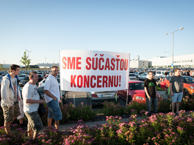 volkswagen,  protest, štrajk,