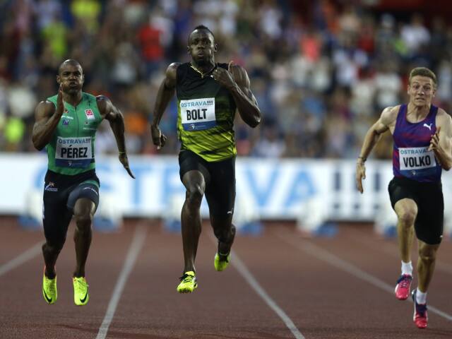 Usain Bolt, Ostrava, Zlatá tretra, Ján Volko