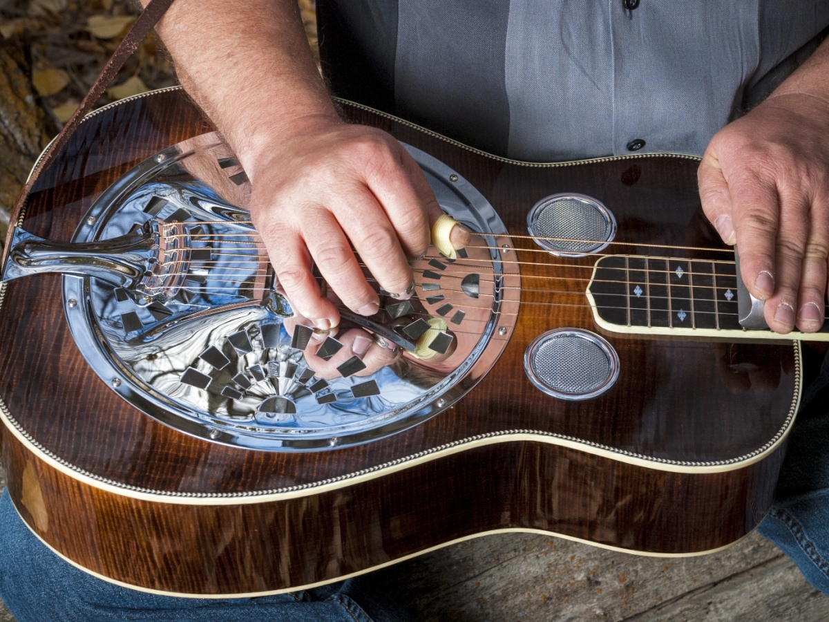 gitara, dobro, hudba, country, nástroj