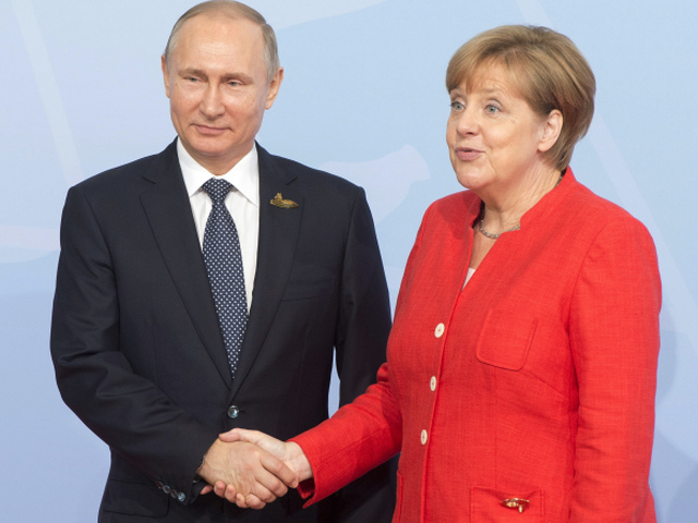 Putin Merkel G20 Germany