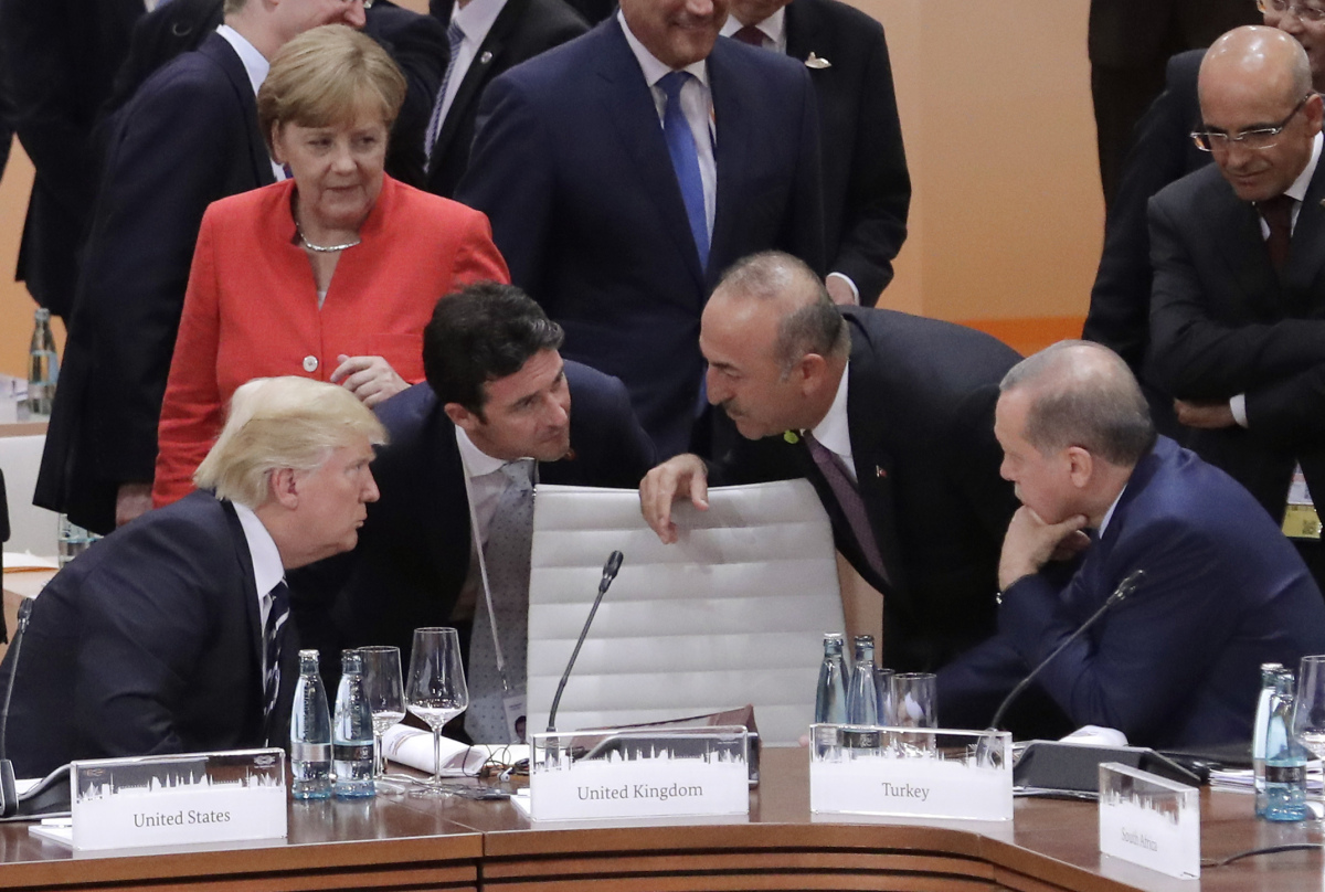 APTOPIX Trump Germany G20