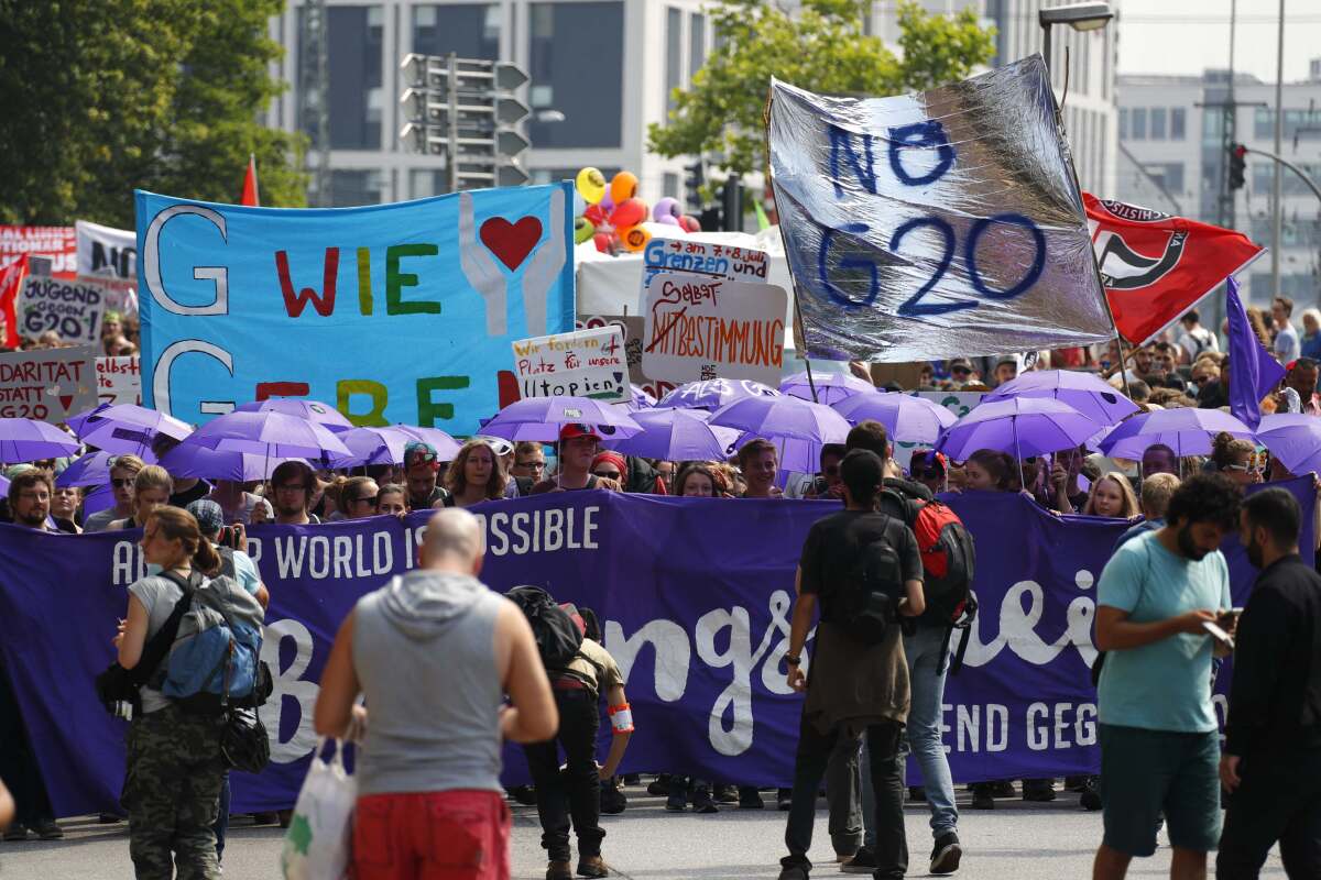G20-GERMANY/PROTEST