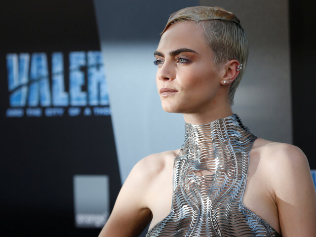 Herečka Cara Delevingne.