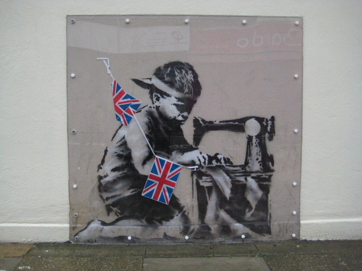 banksy, londýn, kresba