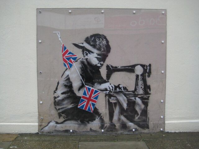 banksy, londýn, kresba