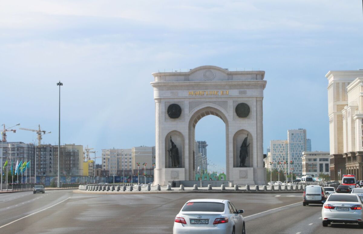 Astana, Kazachstan, víťazný oblúl