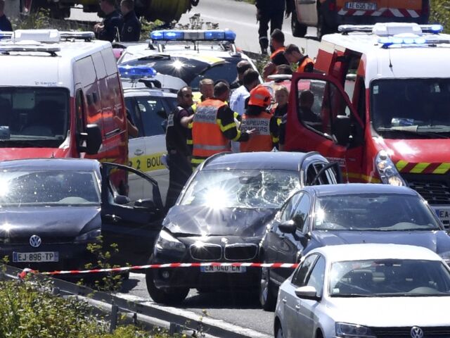 pariz, francuzsko, dialnica, policia, auto