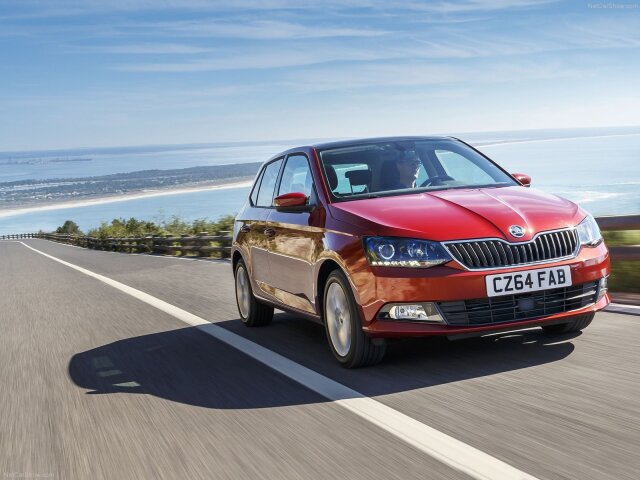 fabia, auto, cesta