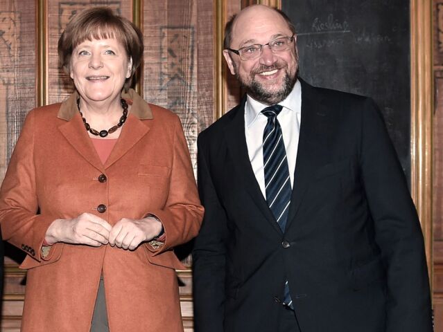 Merkelová, Schulz