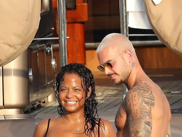 Speváčka Christina Milian a jej nový partner - francúzsky spevák M. Pokora (Matt Pokora).