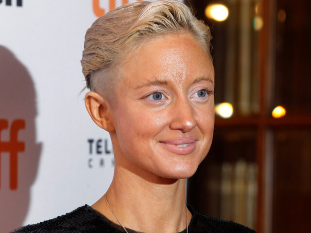 Herečka Andrea Riseborough predstavila v Toronte film The Death of Stalin.
