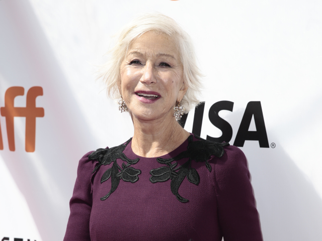 Herečka Helen Mirren na premiére filmu The Leisure Seeker v Toronte. 
