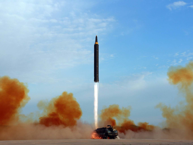 KĽDR štart rakety