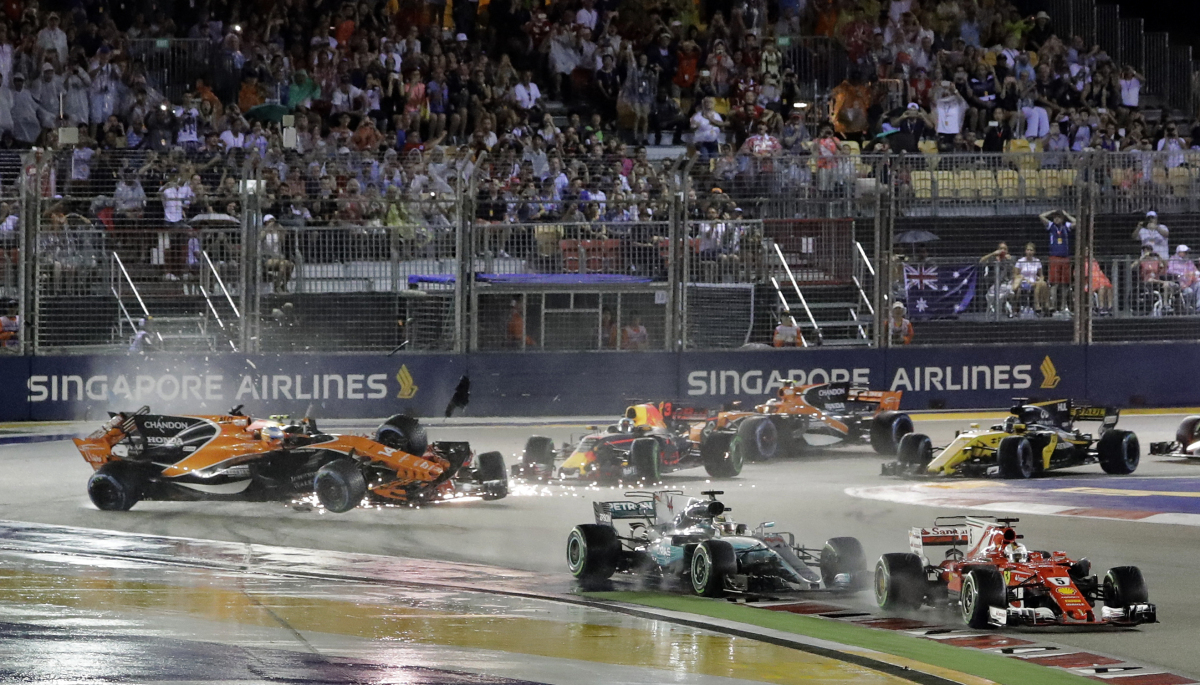 Singapore F1 GP Auto Racing
