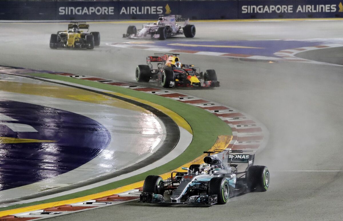 Singapore F1 GP Auto Racing