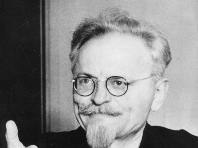 Bývalý boľševický líder a otec Červenej armády Lev Trockij.