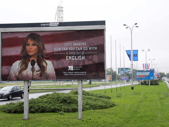 Melania Trump billboard
