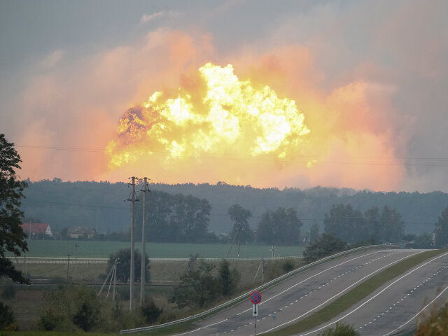 ukrajina, explozia, vybuch, municny sklad