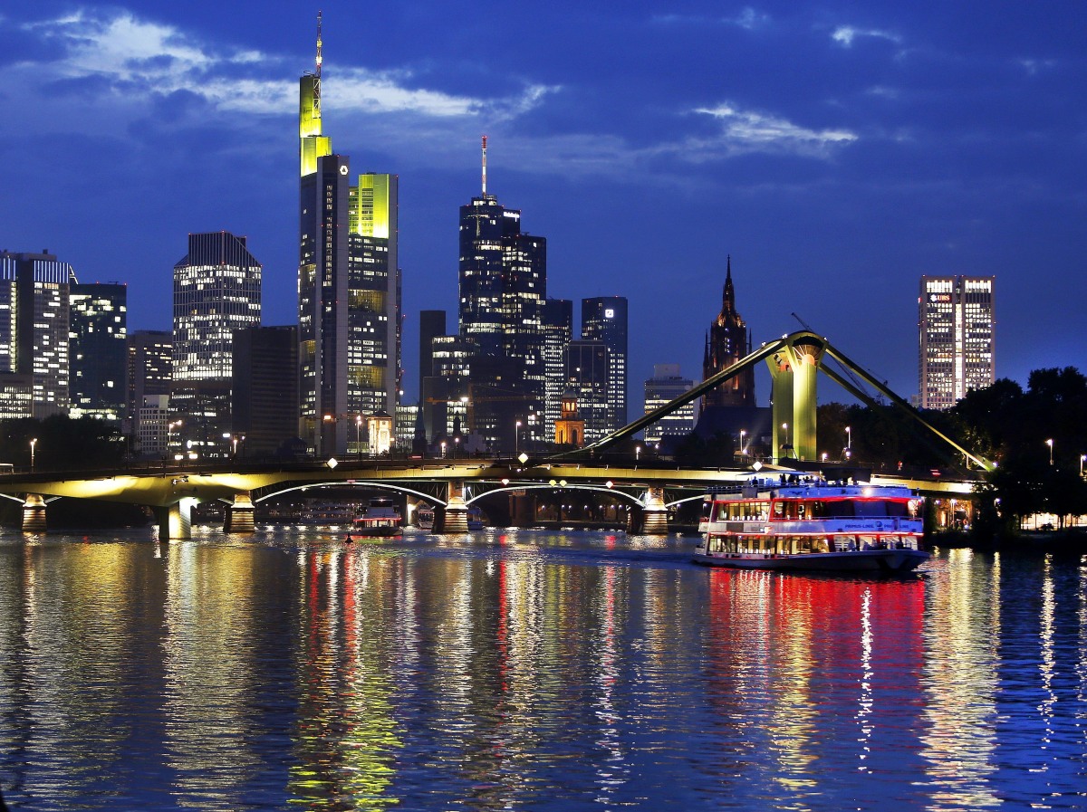Frankfurt, Nemecko, mesto, rieka