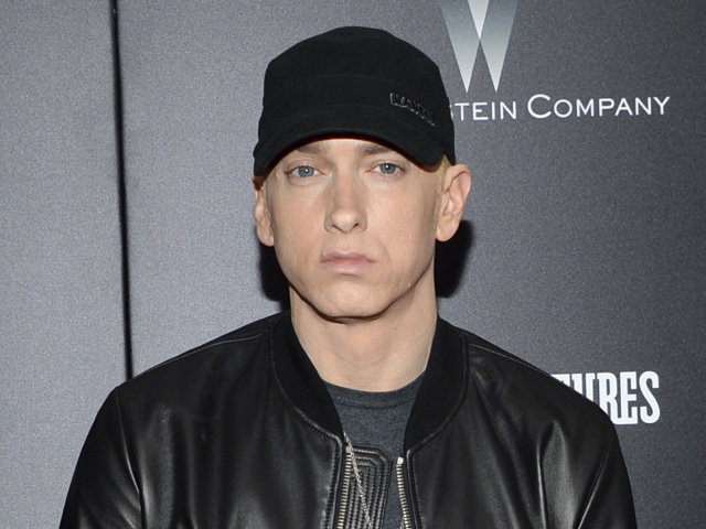 Raper Eminem na archívnom zábere.