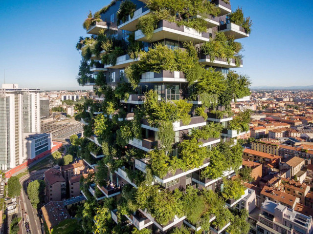 bosco verticale, ekológia, zelený dom