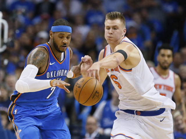 Carmelo Anthony, Kristaps Porzingis