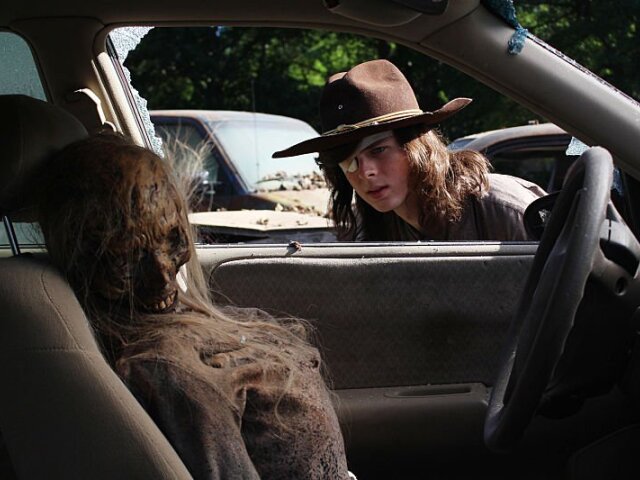 carl, the walking dead, zombie