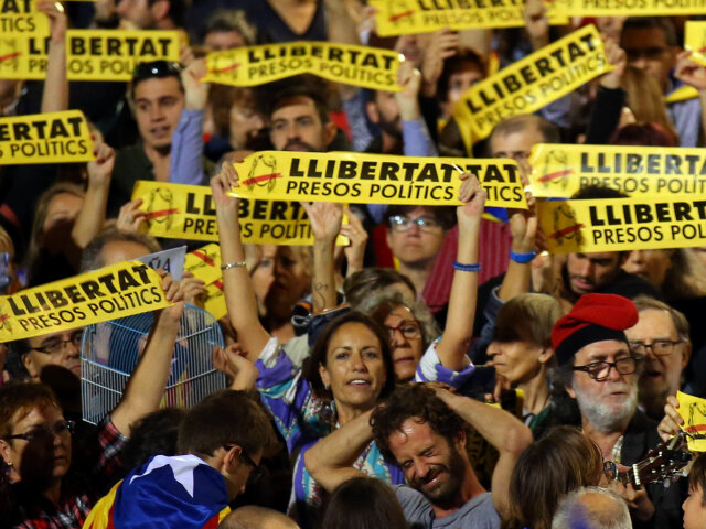 Barcelona, protest, Katalánsko