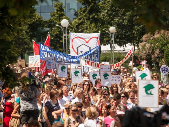 Protest učitelia