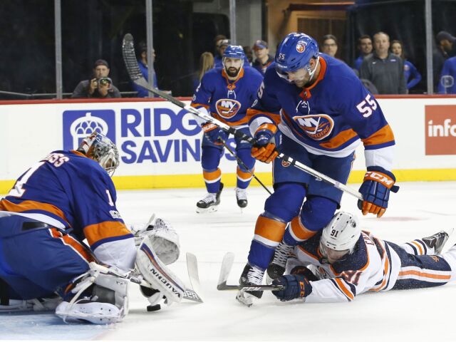 Thomas Greiss, Johnny Boychuk, Drake Caggiula