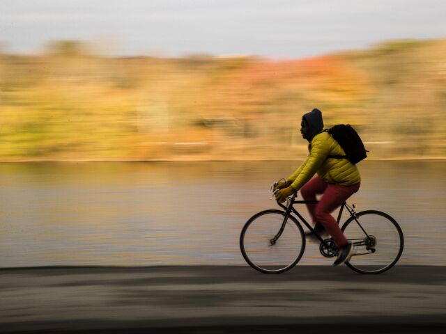 Pennsylvania, bicykel, cyklista, jeseň