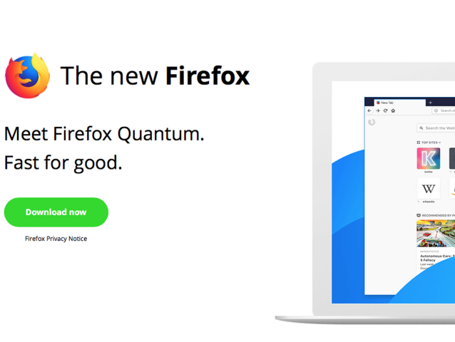 Mozilla, Firefox, Quantum, prehliadač