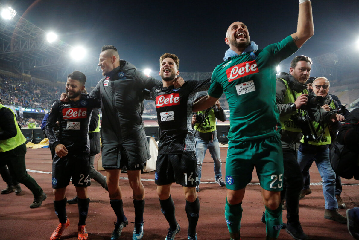 Lorenzo Insigne, Marek Hamšík, Dries Mertens, Pepe Reina