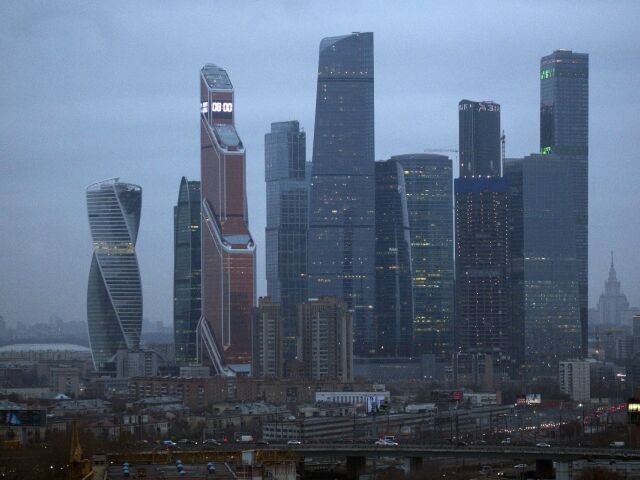Moskva, Rusko, mrakodrapy