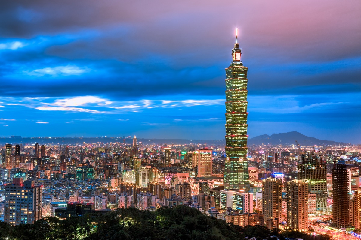taipei, taiwan, mrakodrap, veža