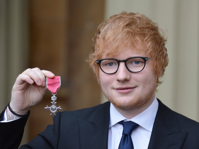 Britský spevák a skladateľ Ed Sheeran.