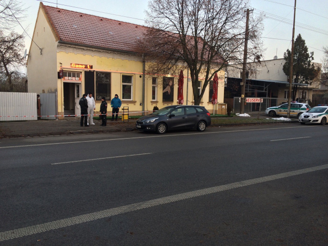strelba, hurbanovo, bar, policia