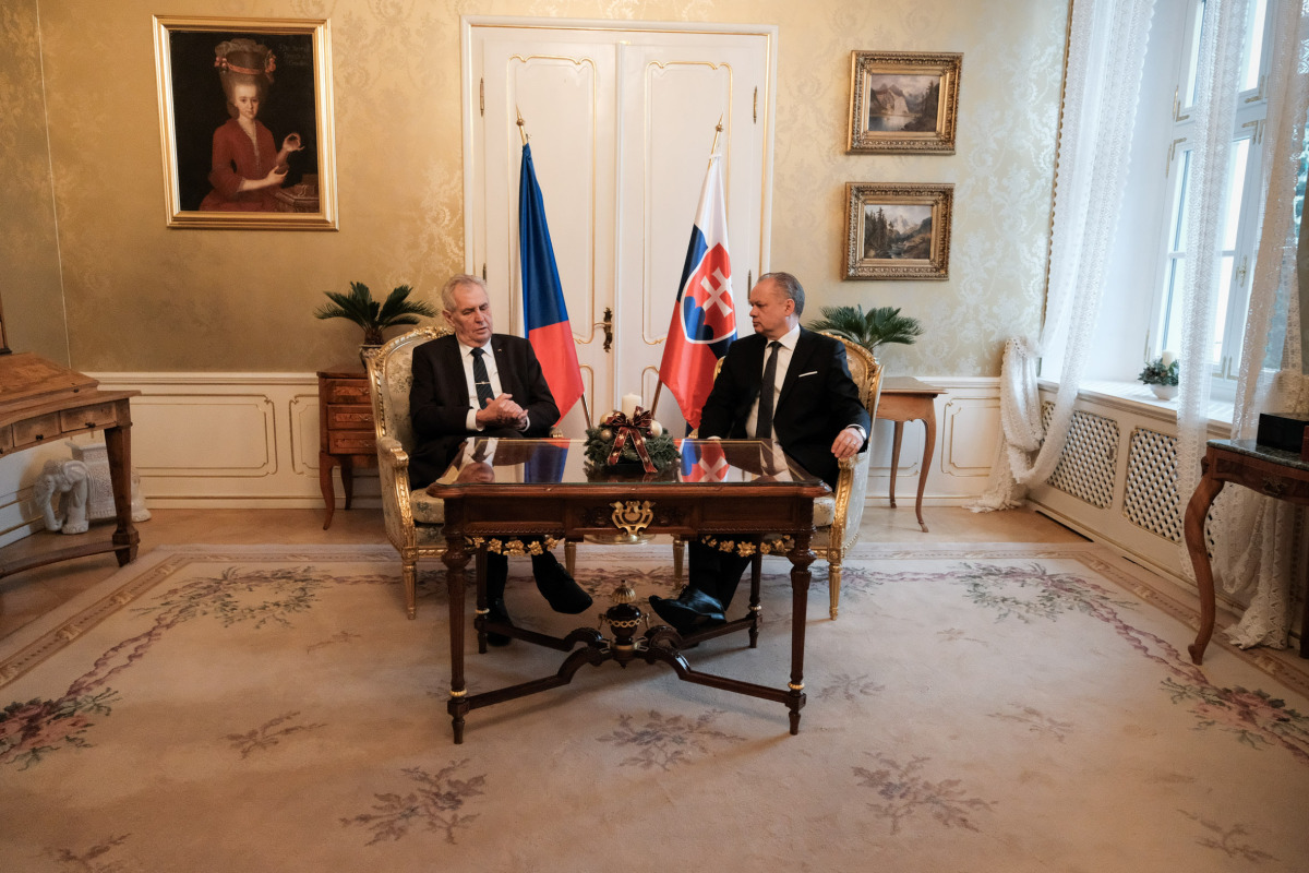 kiska, zeman, navsteva