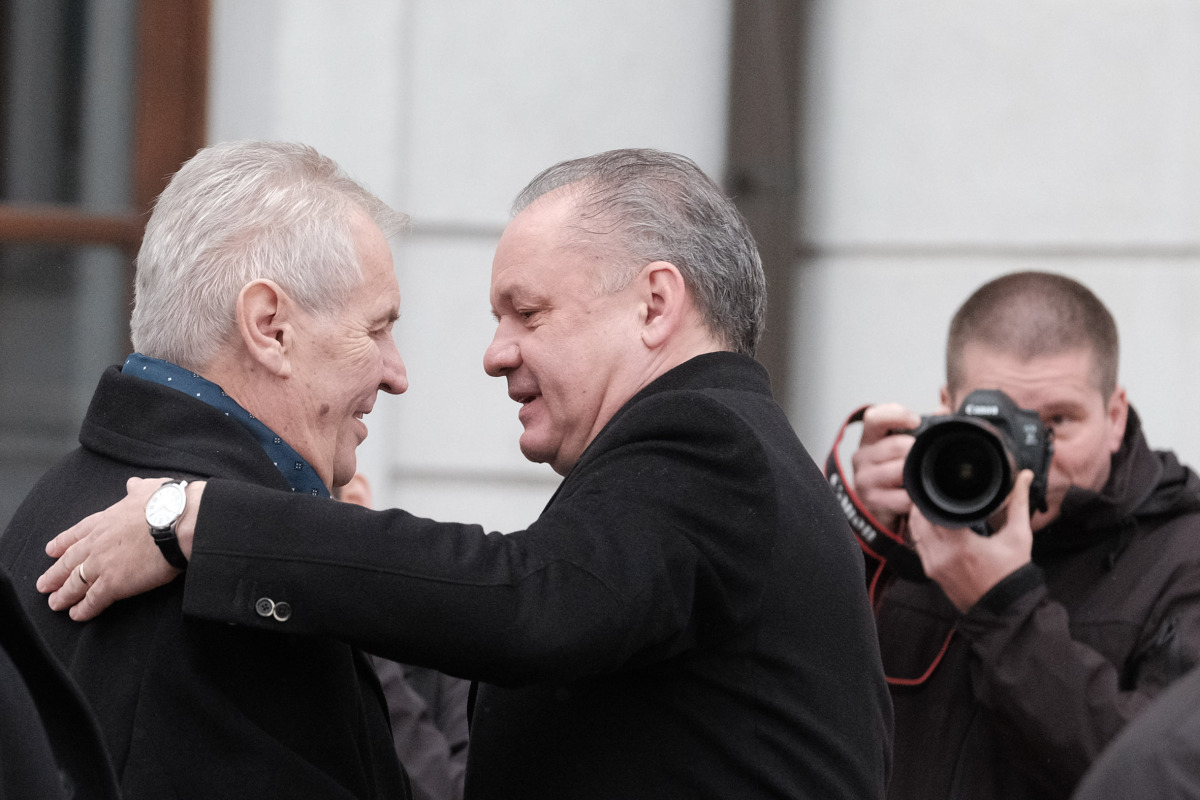 kiska, zeman, navsteva