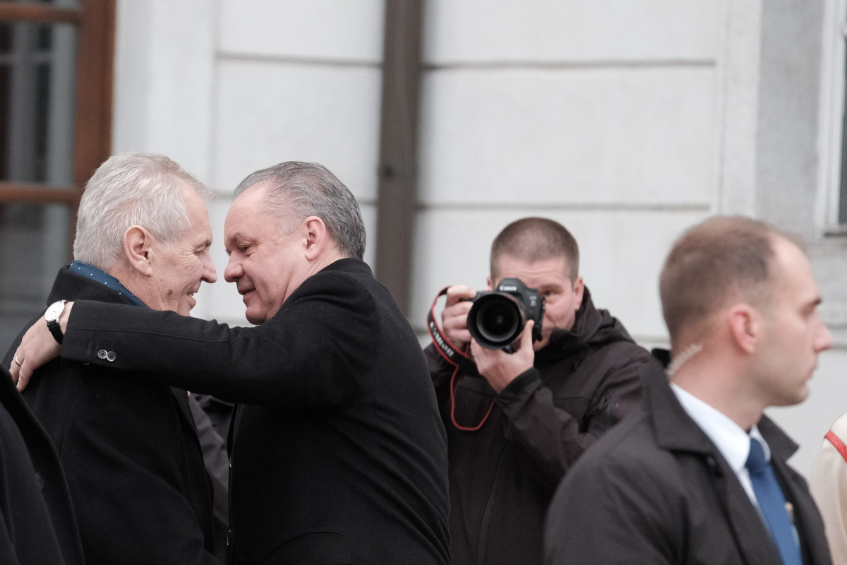 kiska, zeman, navsteva