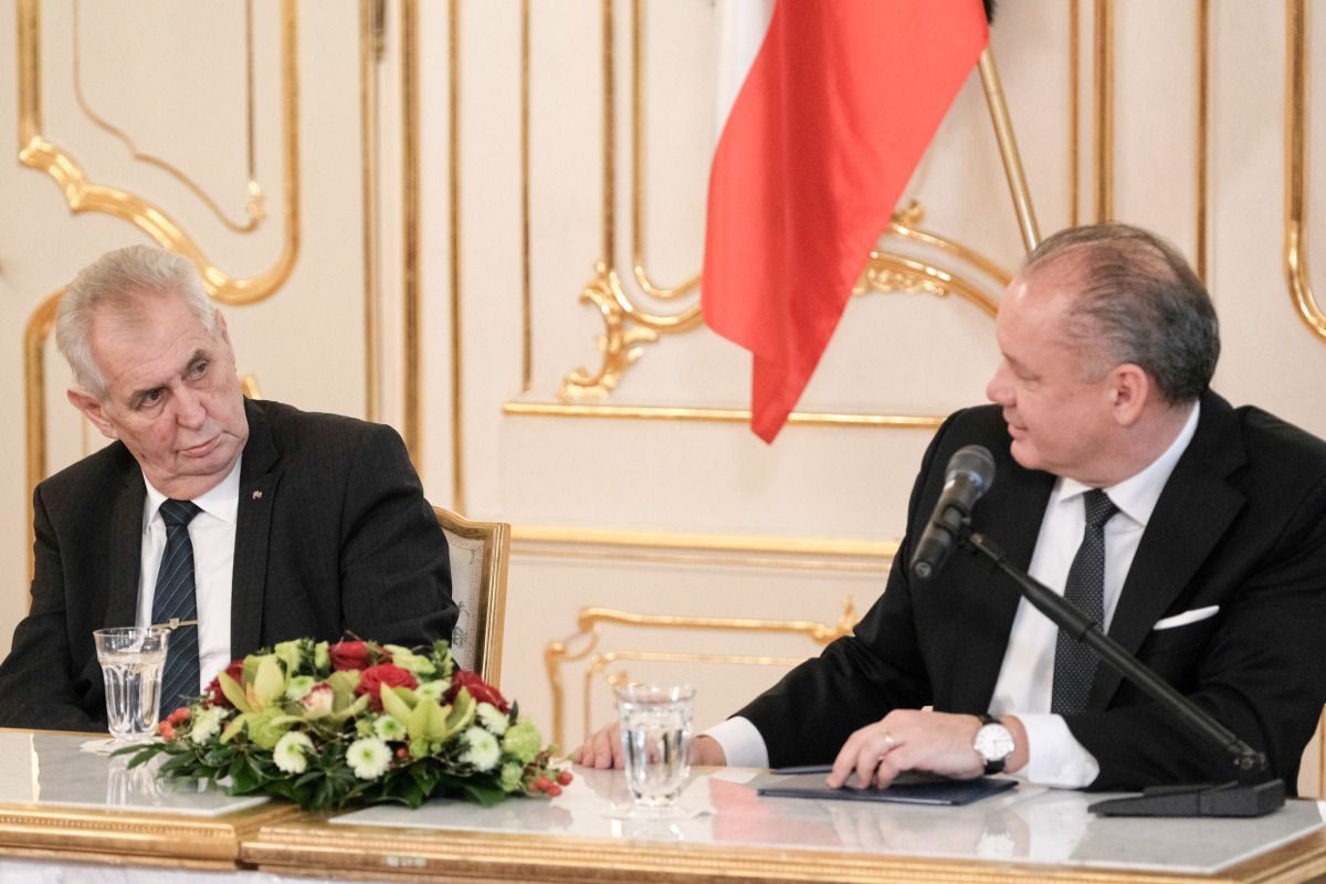 kiska, zeman, navsteva