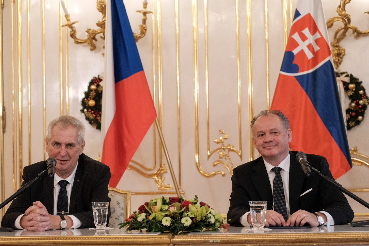 kiska, zeman, navsteva