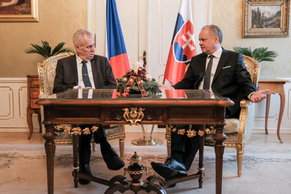navsteva prezidenta Zeman Kiska